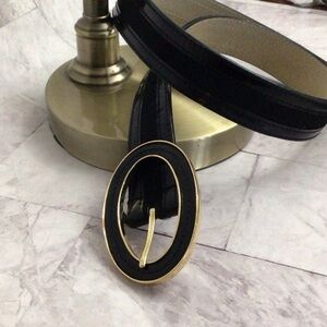 Lodis Calf Hair & Patent Leather Belt